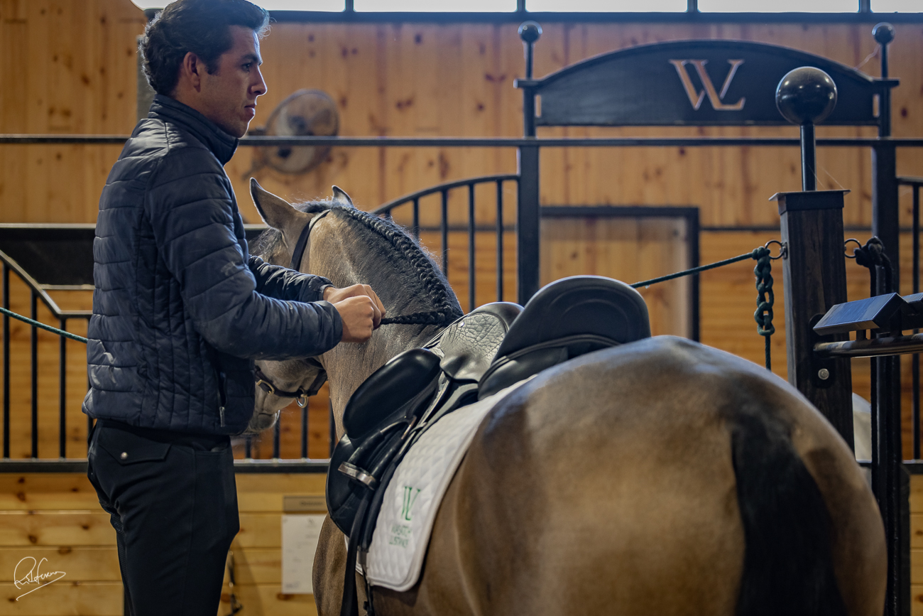 Preparing to ride